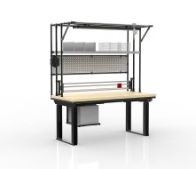 Elektricky výškovo nastavitelný baliaci stôl s rezačkou 24102230