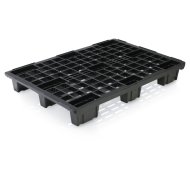 Plastová paleta ľahká stohovateľná v. 130 x š. 800 x h. 1200 mm