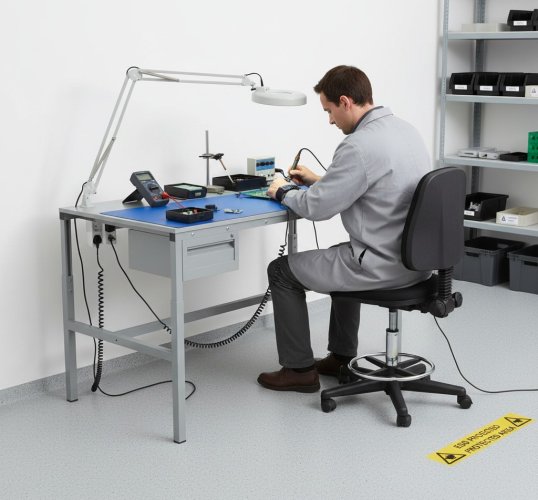 Vybavte si antistatické (ESD) pracovisko správne a ergonomicky