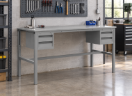 Výškovo nastaviteľný stôl Enprag SP187, 1800 × 700 mm - 2