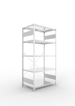 Základný regál Clip S3 pozink, hĺbka 600 mm (6 modelov) - 1