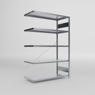 Prístavný regál 438574 Clip S3 pozink, hĺbka 600 mm
