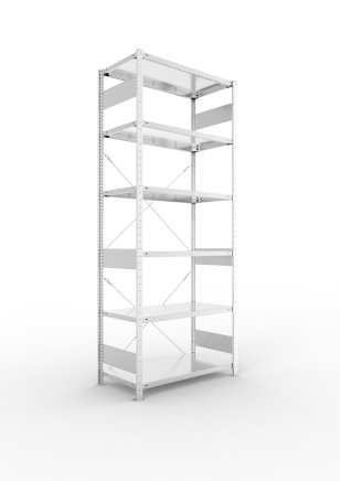 Základný regál Clip S3 pozink, hĺbka 500 mm (6 modelov) - 1
