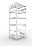 Základný regál Clip S3 pozink, hĺbka 800 mm (2 modely)