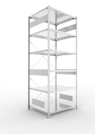 Základný regál Clip S3 pozink, hĺbka 800 mm (2 modely) - 1