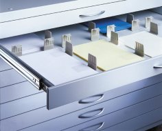 Vnútorné delenie výkresových skríň CP A0 na 16x A4