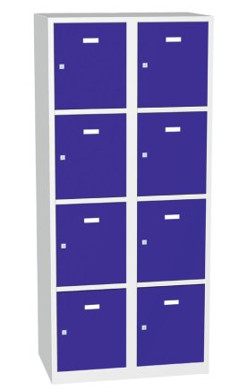 Kovová skriňa s uzamykateľnými boxmi typ A8244 - 1