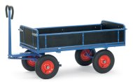 Ručný valníkový vozík s gumovými kolesami a ťažným okom 6453VZ, 6454VZ, 6455VZ, 6456VZ (4 modely) - 1