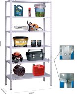 Skrutkový policový regál 250 kg (12 modelov)