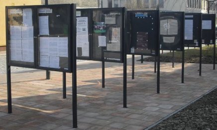 Dvojkrídlová vitrína jednostranná XXL60, hĺbka 60 mm (2 modely) - 1
