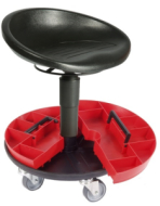 Pracovná stolička s priehradkou na nástroje A1S-TRT-PU3
