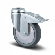 Prístrojové koleso šedé s totálnym zaistením, otočné s krytom (3 modely)