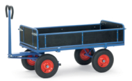 Ručný valníkový vozík s pneumatickými kolesami a ťažným okom 6453LZ, 6454LZ, 6455LZ, 6456LZ (4 modely)