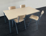 Jedálenská súprava CE- 4 x stolička, 1 x stôl (1600 x 800 mm)
