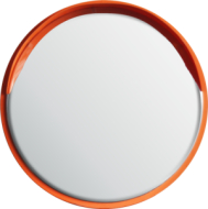 Vonkajšie zrkadlo s oranžovou slnečnou clonou ø 600 mm AISI 304