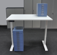 Výškovo nastaviteľný stôl s úložným priestorom EO14_HDK