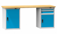 Dielenské stoly série K, šírka 2500, hĺbka 700 alebo 800, výška 880 alebo 890 mm (6 modelov)