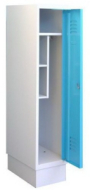Šatníková skriňa kovová so zníženou výškou MSum 310S šírka 300 mm