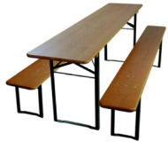 Pivný set - 2x lavica, 1x stôl