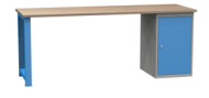 Dielenský stôl s podstavným kontajnerom 2100 mm