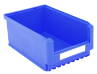 Plastový zásobník 200 x 315 x 500 mm s rebrovaným dnom modrá