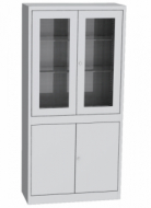 Skriňa so sklenenými a plnými dverami Kovos SPS K1A