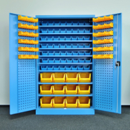Dielenské skrine Kovos s plastovými boxami SPZ_11_0003 (9 modelov)