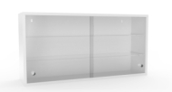 Závesná skriňa so sklenenými posuvnými dverami SZL (2 varianty)