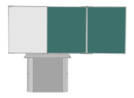 Trojdielne keramické tabule s kombinovaným povrchom - TRIPTYCH (6 model
