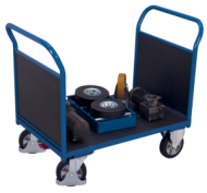 Plošinový vozík s dvoma bočnicami s nosnosťou 1000 kg sw-700.212 (4 modely)