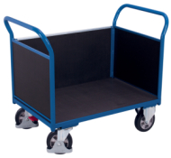 Plošinový vozík s tromi bočnicami s nosnosťou 1000 kg sw-700.322 (4 modely)