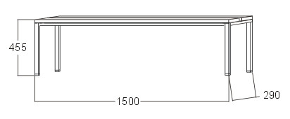 Šatňová lavica A6260 - šírka 1500 mm - 2