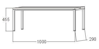 Šatňová lavica A6280 - šírka 1000 mm - 2