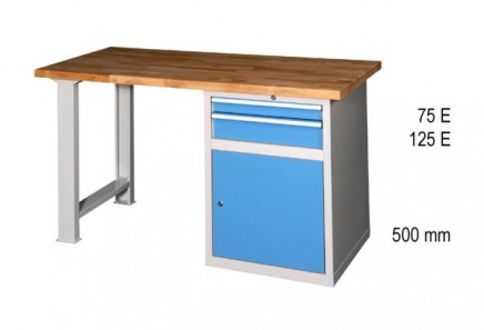 Dielenské stoly série D, šírka 2500, hĺbka 700 alebo 800, výška 880 alebo 890 mm (6 modelov) - 2
