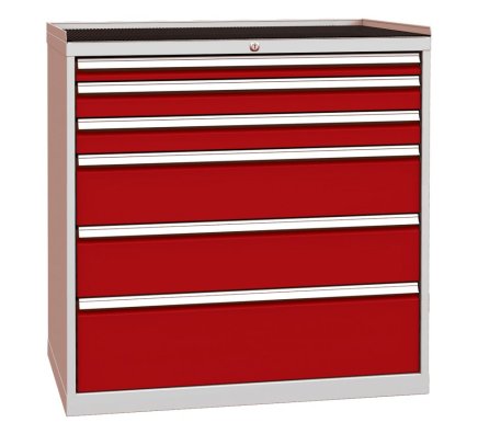 Zásuvková dielenská skriňa DPO 07B - 4