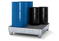 Záchytná vaňa na nožičkách classic-line pre 4 sudy