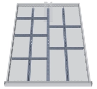 Kovové delenie zásuviek 116A