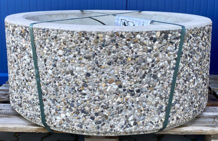 Betónové kruhové kvetináče  (2 modely)