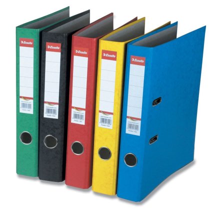 Pákový poradač Esselte Rainbow 50 mm - farba čierna