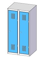 Kovová šatníková skrinka dvojdverová XS52-12