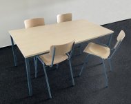 Jedálenská súprava CE - 4 x stolička, 1 x stôl (1800 x 800 mm)