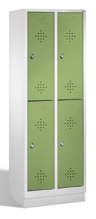 Šatňová skriňa kovová půlená na sokliCP 8320-20 - 6