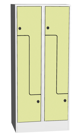 Šatníková skrinka s HPL dverami typ SZS 42AH - 3