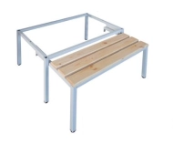 Výsuvná lavica s nohami s rektifikáciou Pw411 W