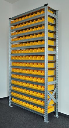 Regál s plastovými boxy 877851019 (7 modelov) - 2