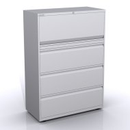 Skriňa so sklopnými dverami a zásuvkami SYC10/43/1/3