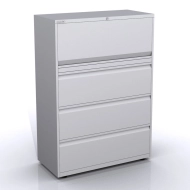 Skriňa so sklopnými dverami a zásuvkami SYC10/43/1/3