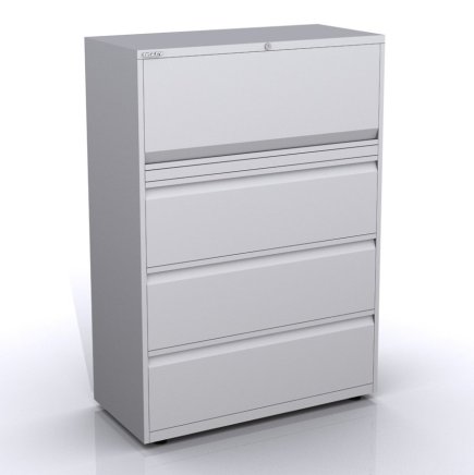 Skriňa so sklopnými dverami a zásuvkami SYC10/43/1/3