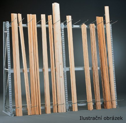 Regál na zvislé skladovanie MINI-RACK prístavný typ 76687 - 3