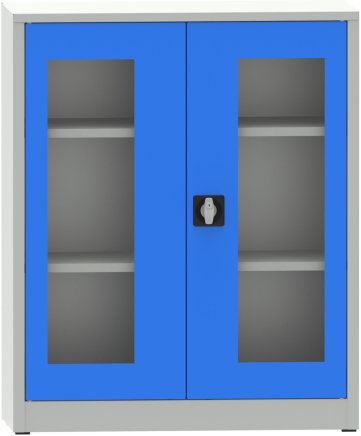 Spisová skriňa kovová s presklenými dverami plexisklom C2973H1 - 2